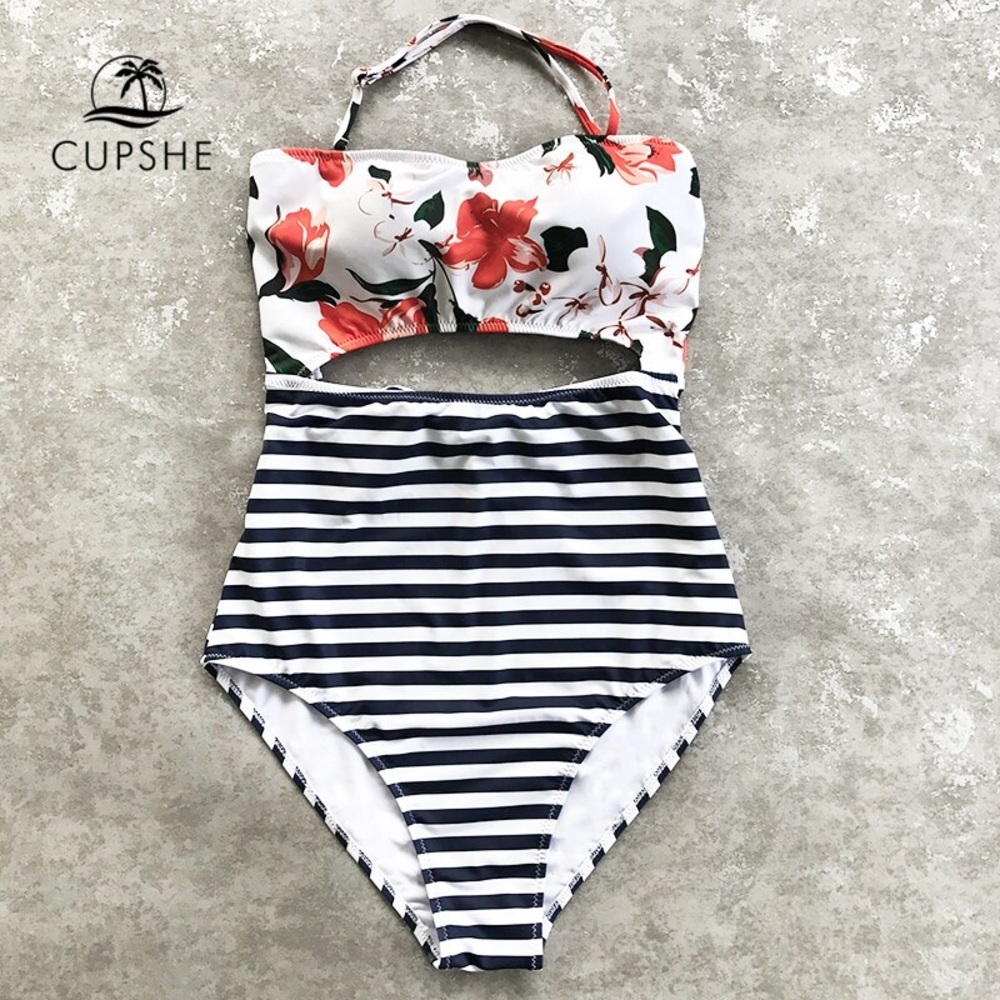 Cupshe Open Lilies swimsuit